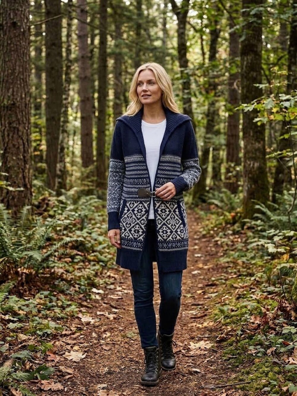 Telluride Lambswool Nordic Long Cardigan